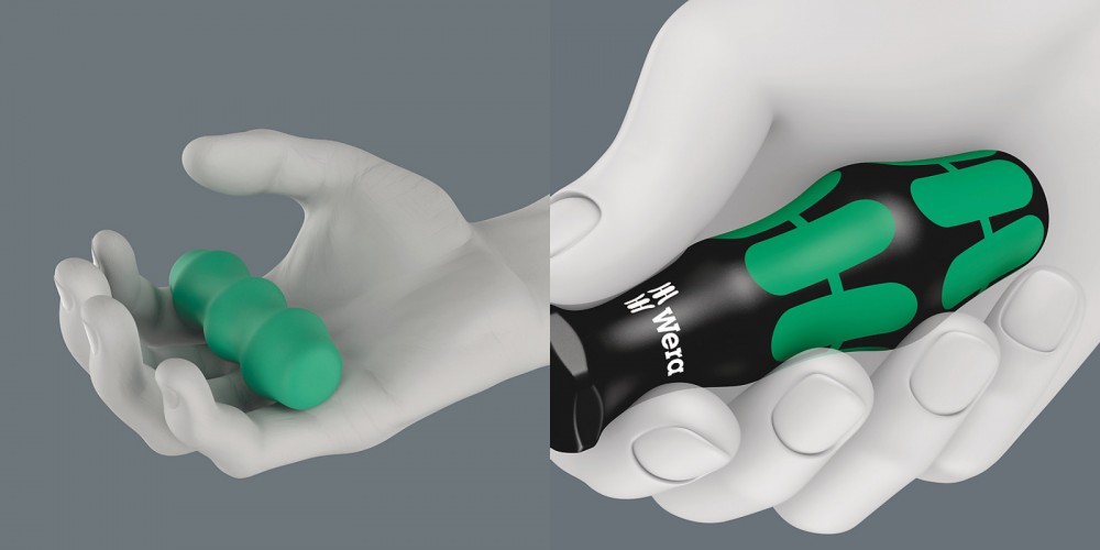 ไขควง Wera 368 SB สำหรับสกรูหัวหกเหลี่ยม สีแดง ขนาด 2 x 100 mm. 05100071001