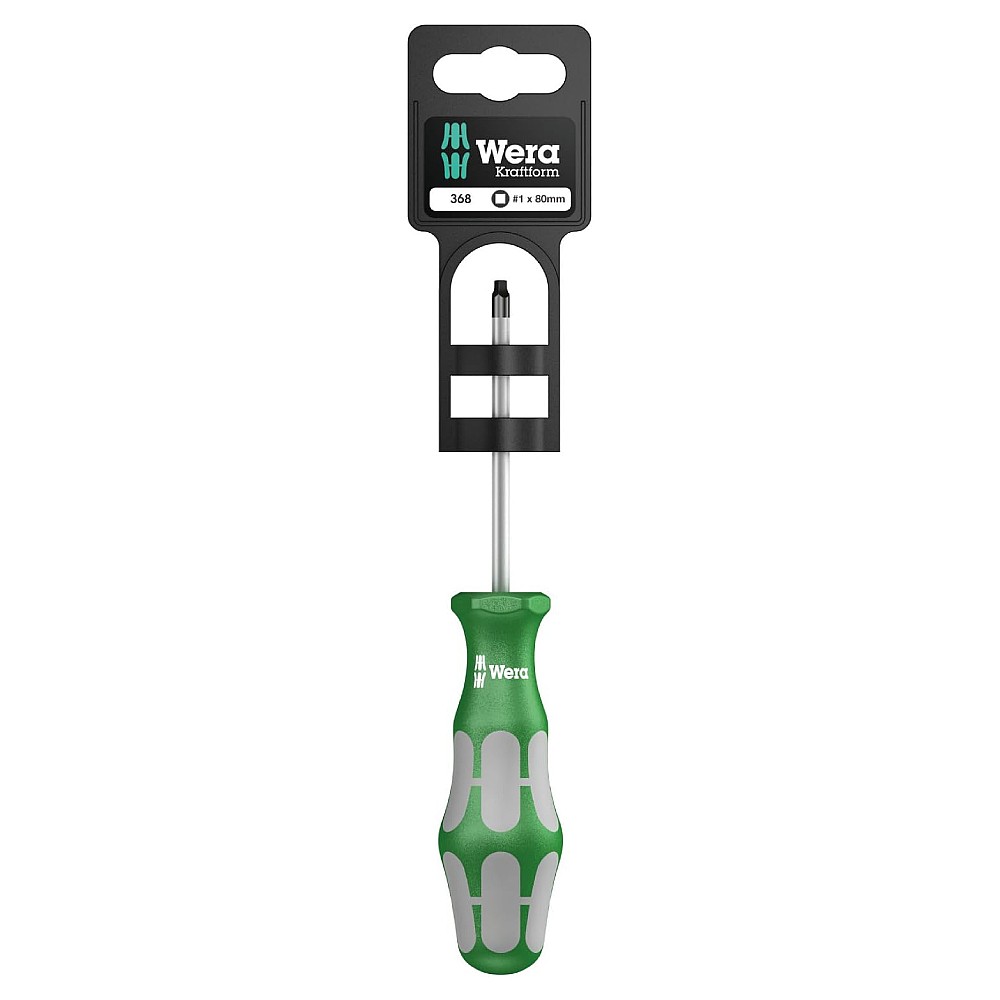 ไขควง Wera 368 SB สำหรับสกรูหัวหกเหลี่ยม สีเขียว ขนาด 1 x 80 mm. 05100070001