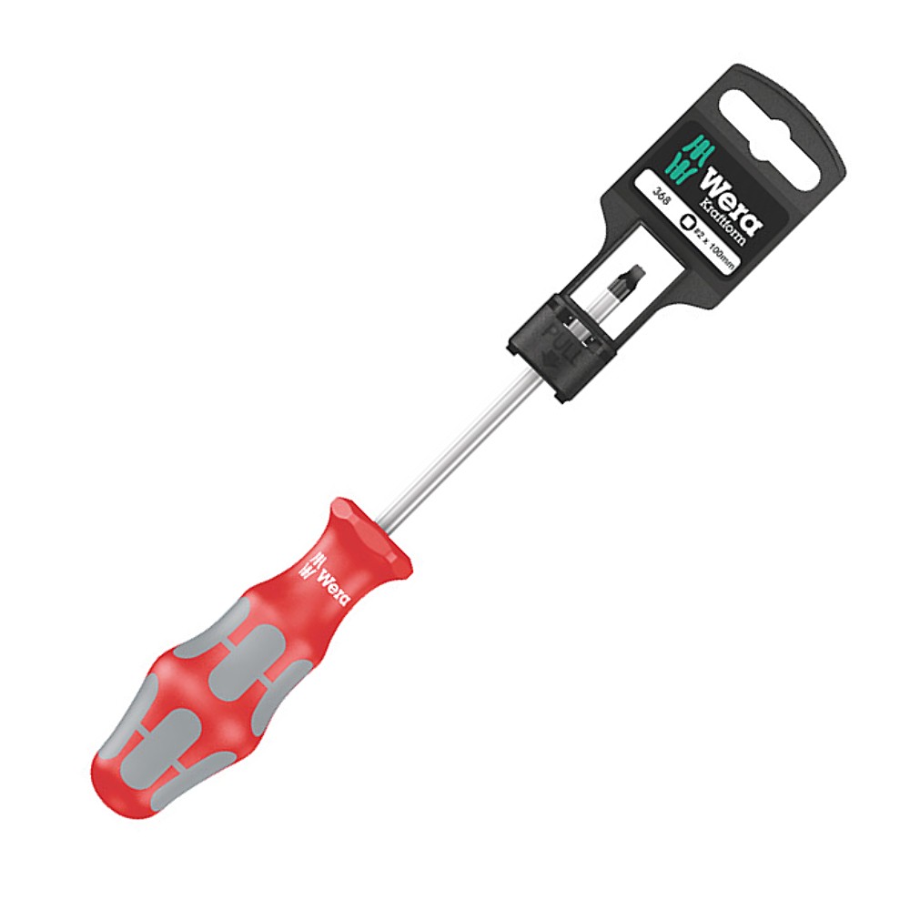 ไขควง Wera 368 SB สำหรับสกรูหัวหกเหลี่ยม สีแดง ขนาด 2 x 100 mm. 05100071001