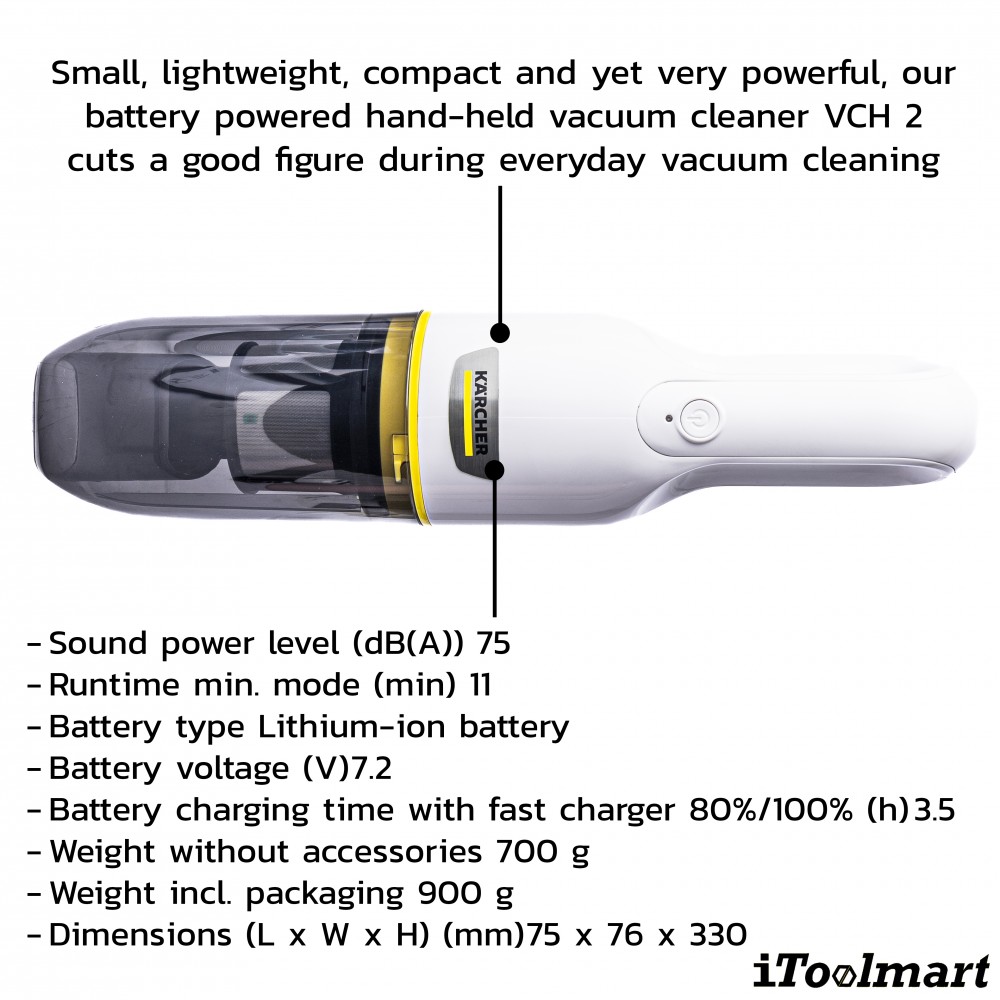 เครื่องดูดฝุ่นพกพา Karcher VCH 2 1 198 400 0