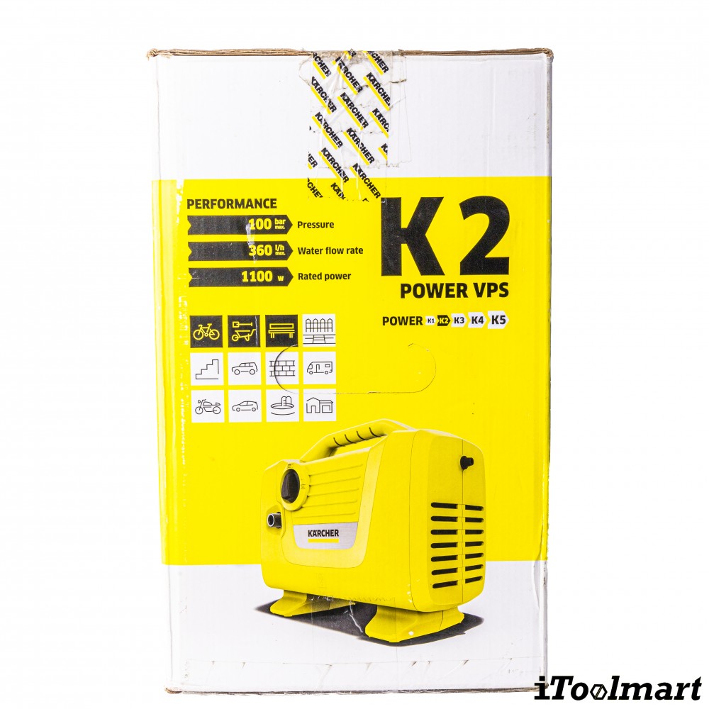 เครื่องฉีดน้ำแรงดันสูง Karcher K 2 Power VPS 100 บาร์