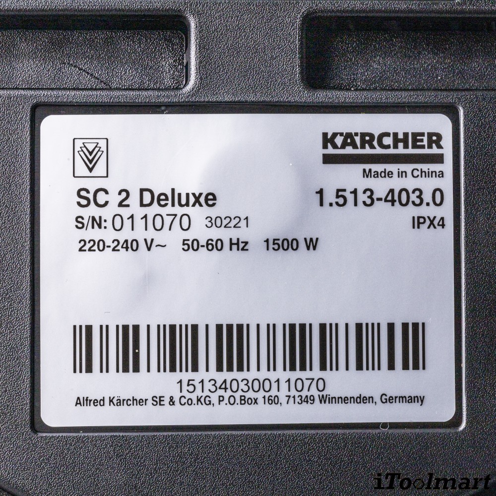 เครื่องทำความสะอาดไอน้ำ SC 2 Deluxe  SEA สีขาว 1 513 403 0