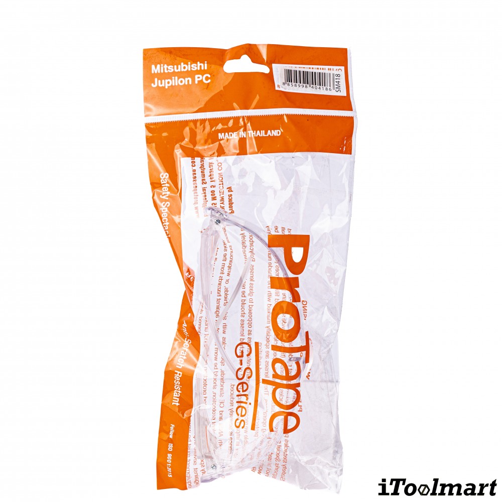 แว่นตาเซฟตี้นิรภัย เลนส์ใส PROTAPE SM418
