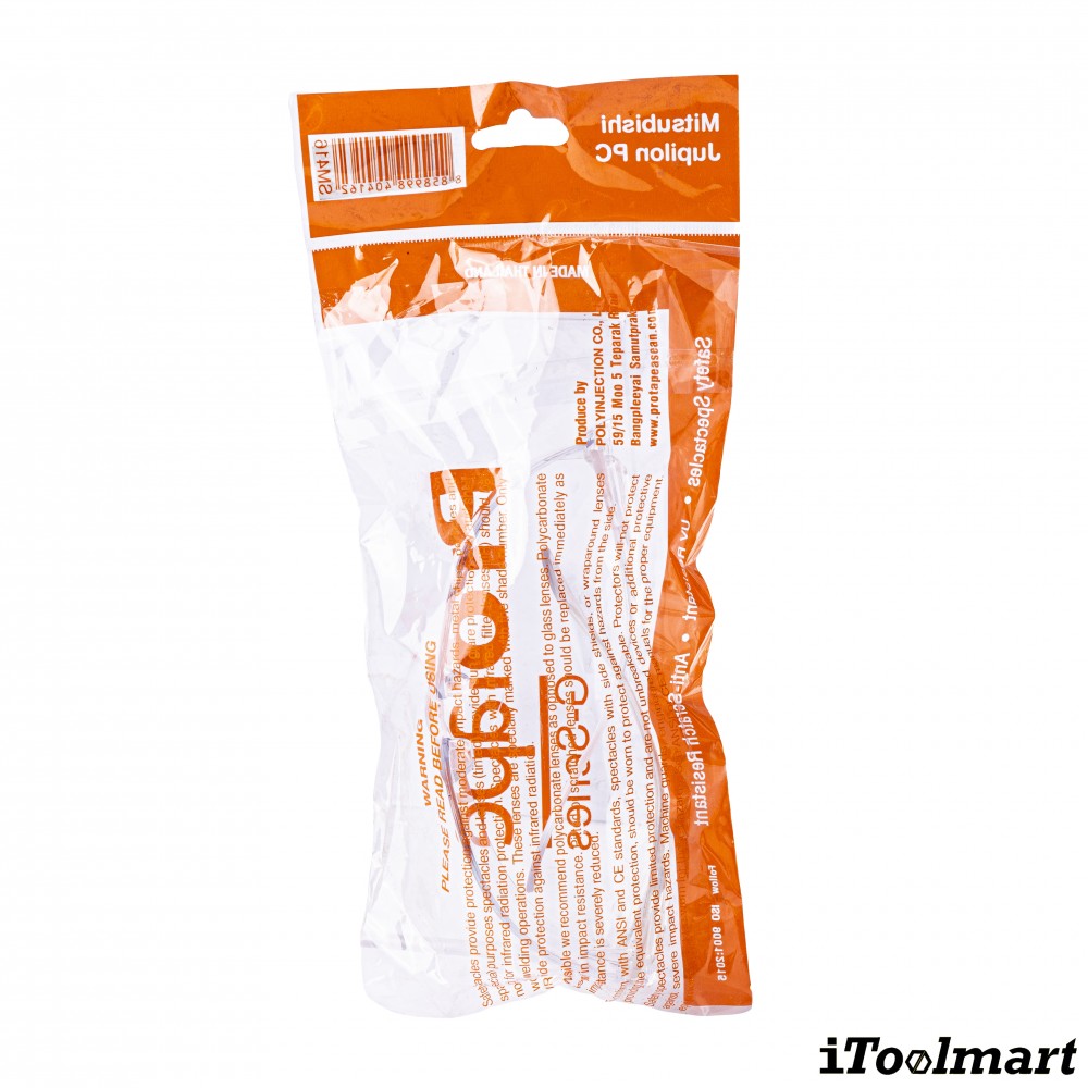 แว่นตาเซฟตี้นิรภัย เลนส์ใส PROTAPE SM418