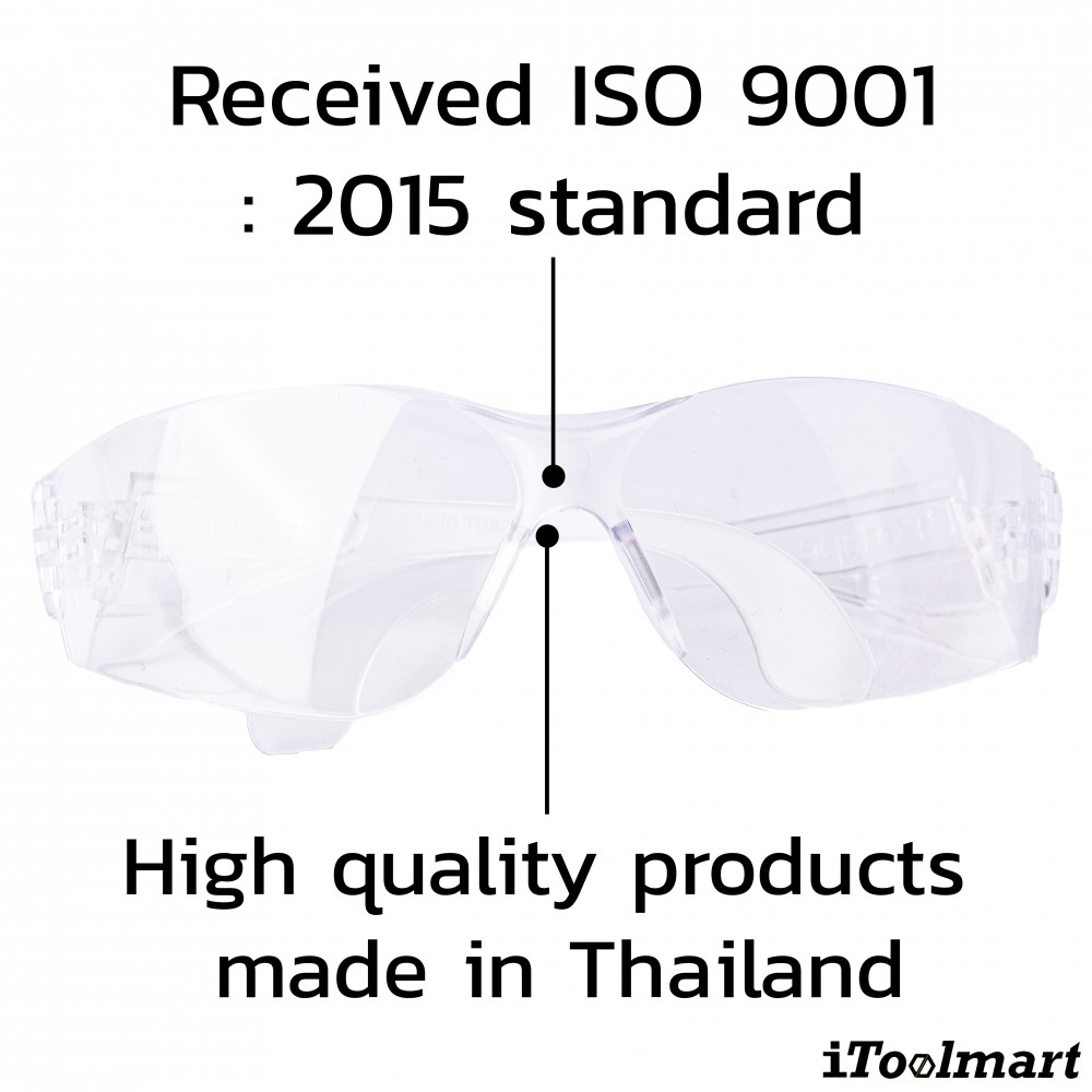 แว่นตาเซฟตี้นิรภัย เลนส์ใส PROTAPE SM418
