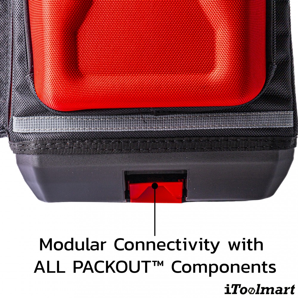 กระเป๋าสะพายข้าง Milwaukee 48 22 8300 PACKOUT สามารถต่อกับกล่องเครื่องมือได้