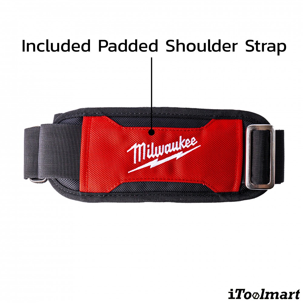 กระเป๋าสะพายข้าง Milwaukee 48 22 8300 PACKOUT สามารถต่อกับกล่องเครื่องมือได้