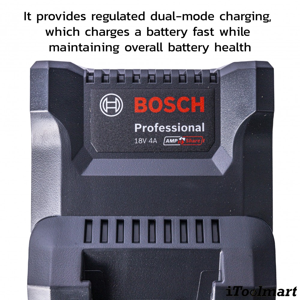 แบตเตอรี่ BOSCH Starter Kit GBA 18V  4Ah  1 ก้อน แท่นชาร์จ รุ่น GAL 18V 40