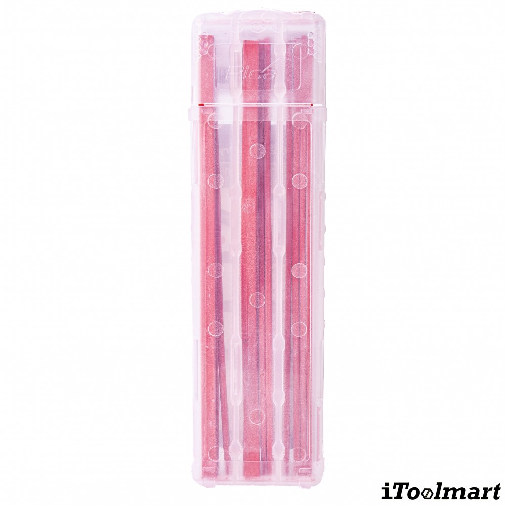 ไส้ดินสอ PICA BIG DRY refills 6031 สีแดง ขนาด 2 x 5 mm สำหรับเขียนทุกวัสดุ เขียนแล้วลบออกได้ง่าย