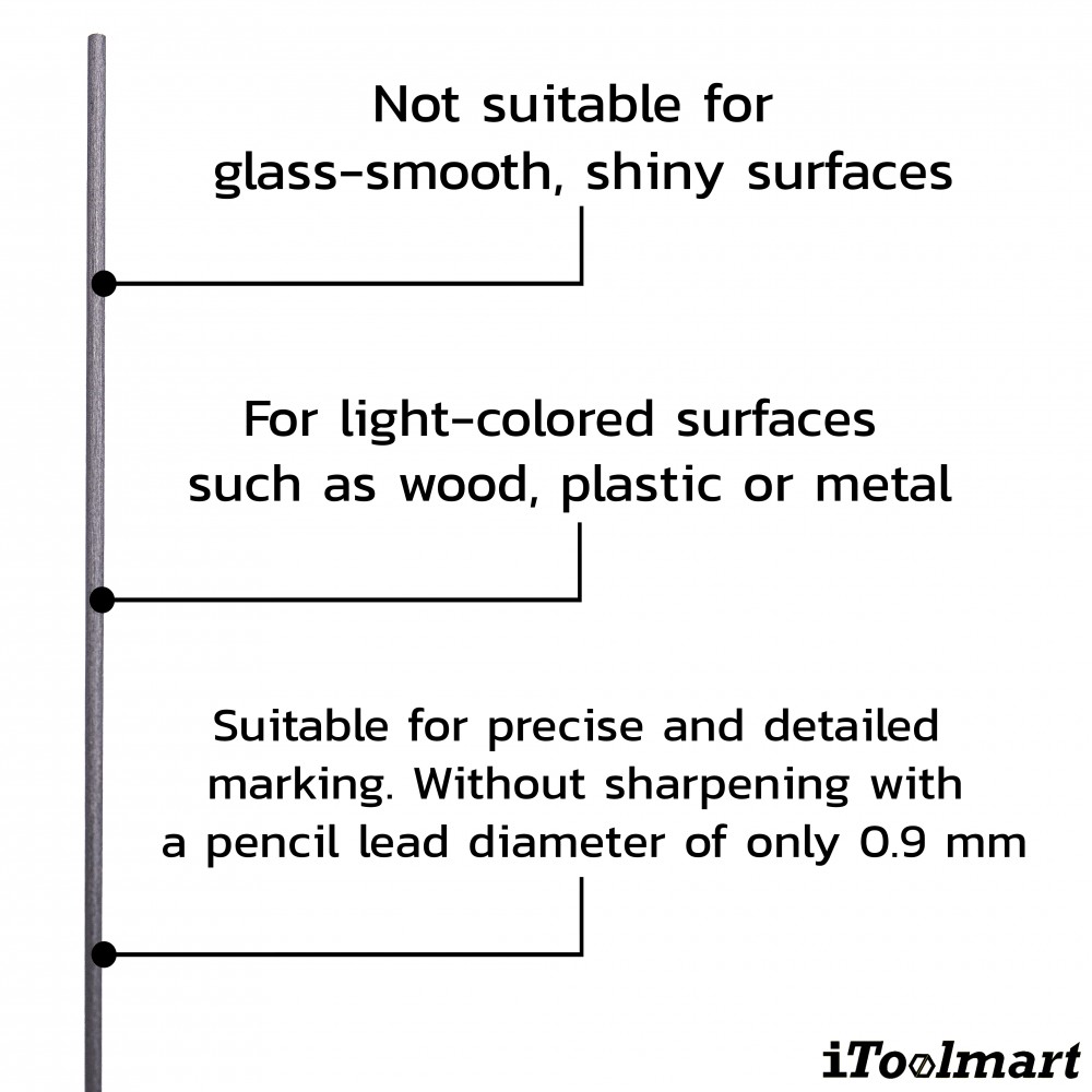 ไส้ดินสอ PICA Fine Dry Graphite lead 7030 SB HB ขนาด 0 9 mm สำหรับเขียนหลายวัสดุ