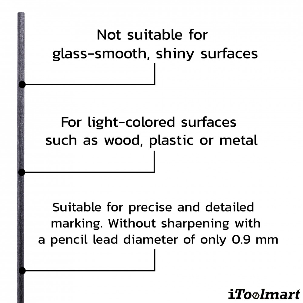 ไส้ดินสอ PICA Fine Dry Graphite lead 7050 SB H ขนาด 0 9 mm สำหรับเขียนหลายวัสดุ
