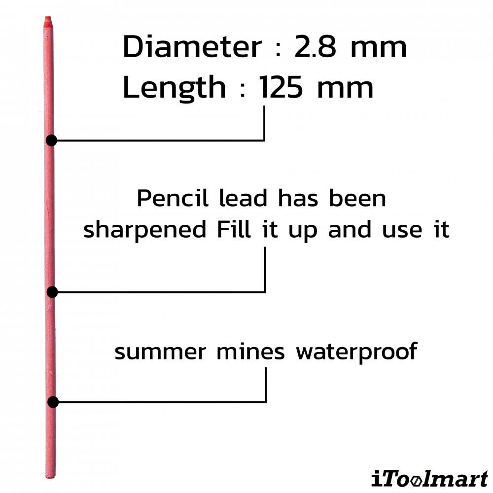 ไส้ดินสอ PICA DRY refills Summer leads 4070 SB ดำ แดง ขาว ขนาด 2 8 mm  เขียนบนความร้อนสูง