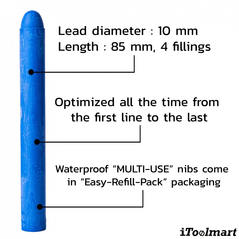 ไส้ปากกา มาร์คเกอร์ PICA 991 41 VISOR permanent Easy Refill Pack สีน้ำเงิน