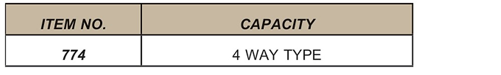 หัวขันลูกศร Condor 774 แบบ 4 ทาง