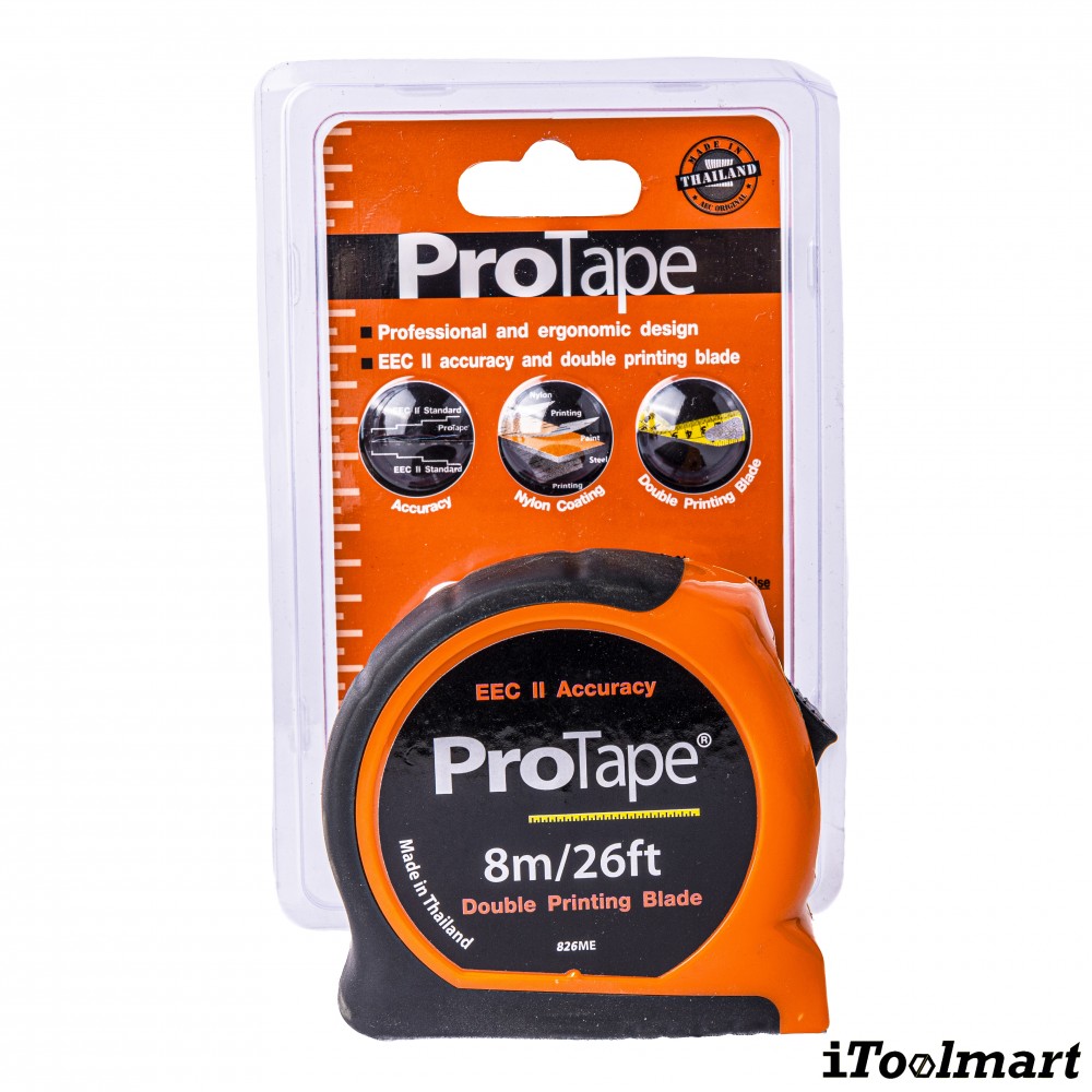 ตลับเมตร PROTAPE 826ME P series ขนาด 8 เมตร