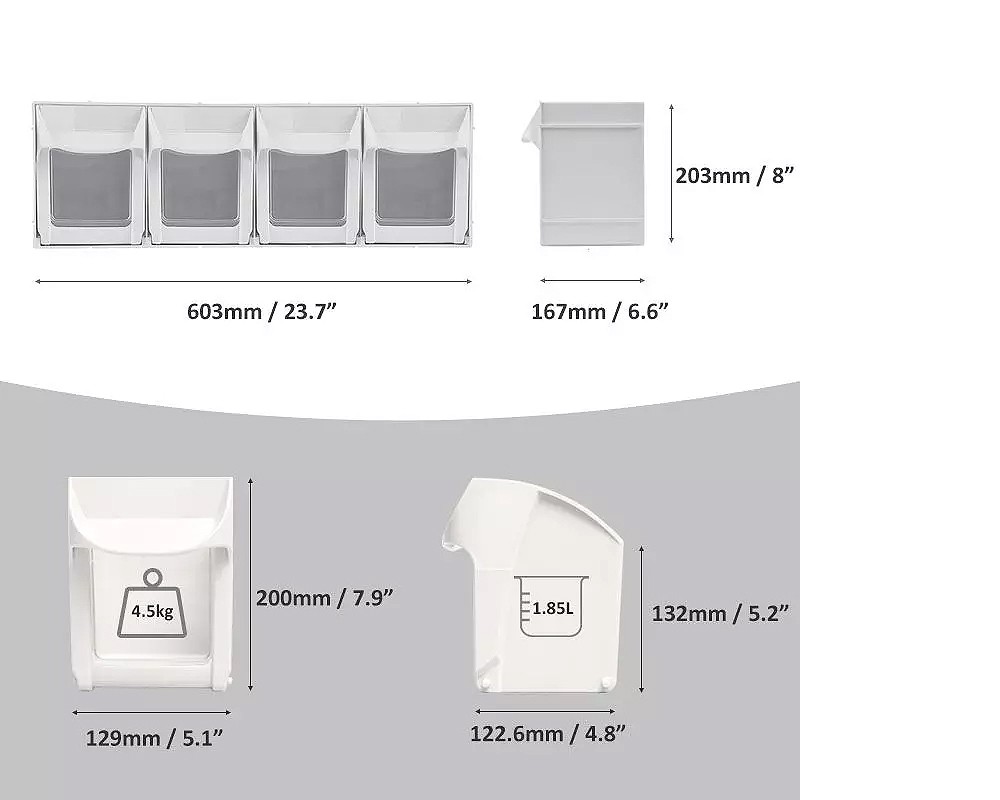 กล่องลิ้นชักใส่อะไหล่ SHUTER FO 604 ลิ้นชัก 4 ช่อง