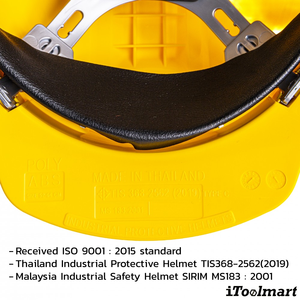 หมวกนิรภัย PROTAPE SS200 ขนาด 52   64 cm  สีเหลือง