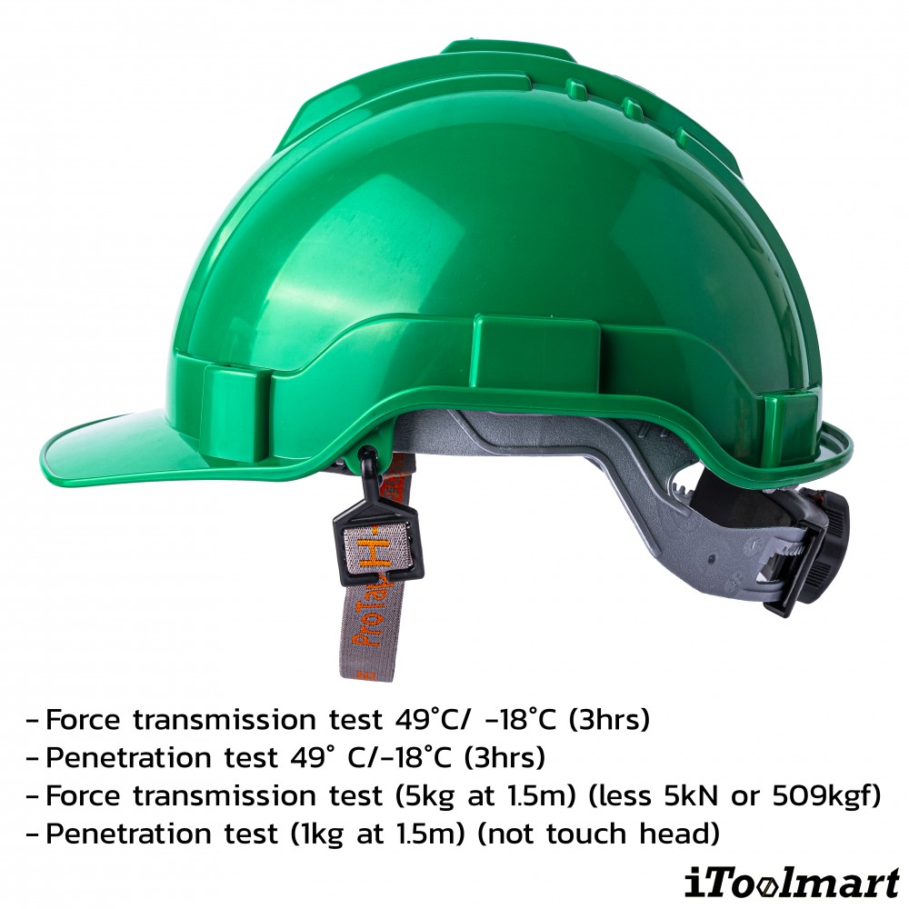 หมวกนิรภัย PROTAPE SS205 ขนาด 52   64 cm  สีเขียว