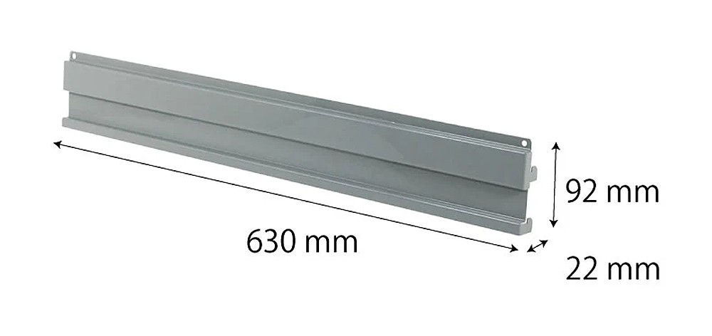 อุปกรณ์ชั้นวางเครื่องมือ SHUTER HP06 5 630 เหล็กยึดชั้นสำหรับแขวนกล่องHB ขนาด 630x22x92 มม 