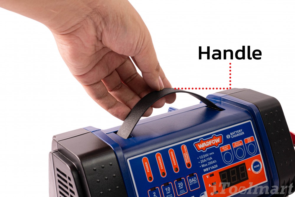 เครื่องชาร์จแบตเตอรี่ WADFOW WBY1A20 แรงดันไฟฟ้าในการชาร์จ 12V 24V