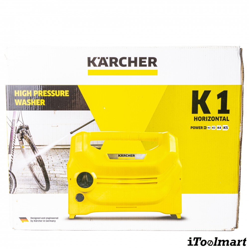 เครื่องฉีดน้ำแรงดันสูง Karcher K 1 Horizontal 100 บาร์ 1 599 101 0 เครื่องฉีดน้ำแรงดันสูง Karcher K 1 Horizontal 100 บาร์ 1 599 101 0