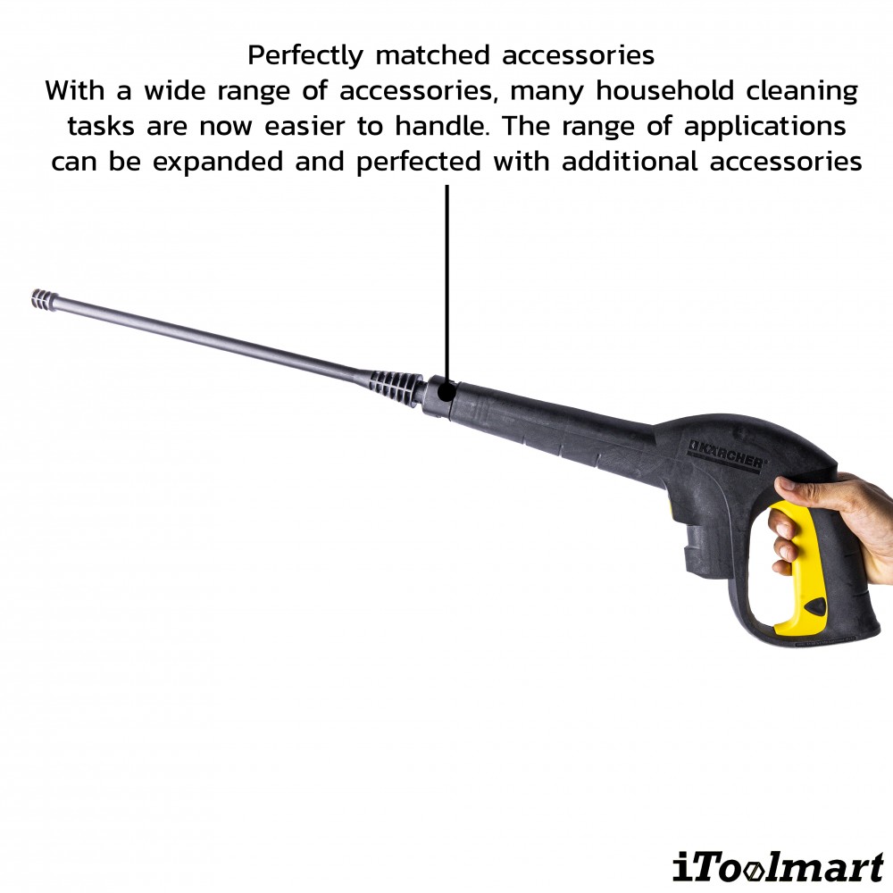 เครื่องฉีดน้ำแรงดันสูง Karcher K 1 Horizontal 100 บาร์ 1 599 101 0 เครื่องฉีดน้ำแรงดันสูง Karcher K 1 Horizontal 100 บาร์ 1 599 101 0
