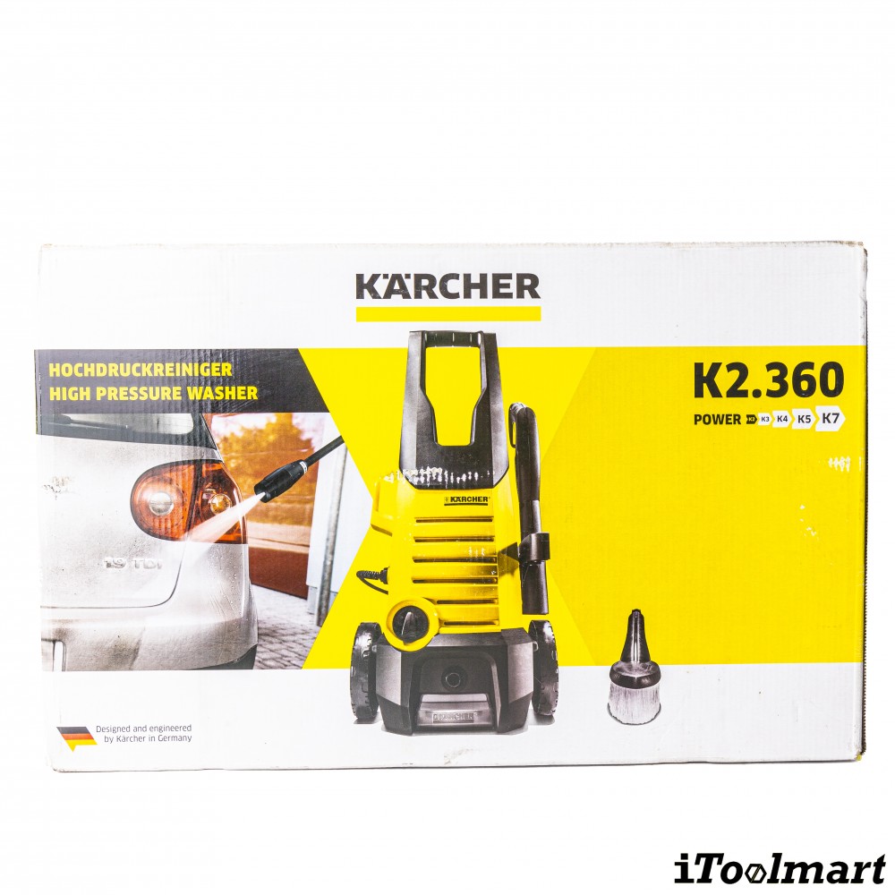 เครื่องฉีดน้ำแรงดันสูง Karcher K 2 360  KAP แรงดันสูงสุด 120 บาร์ 1 601 686 0