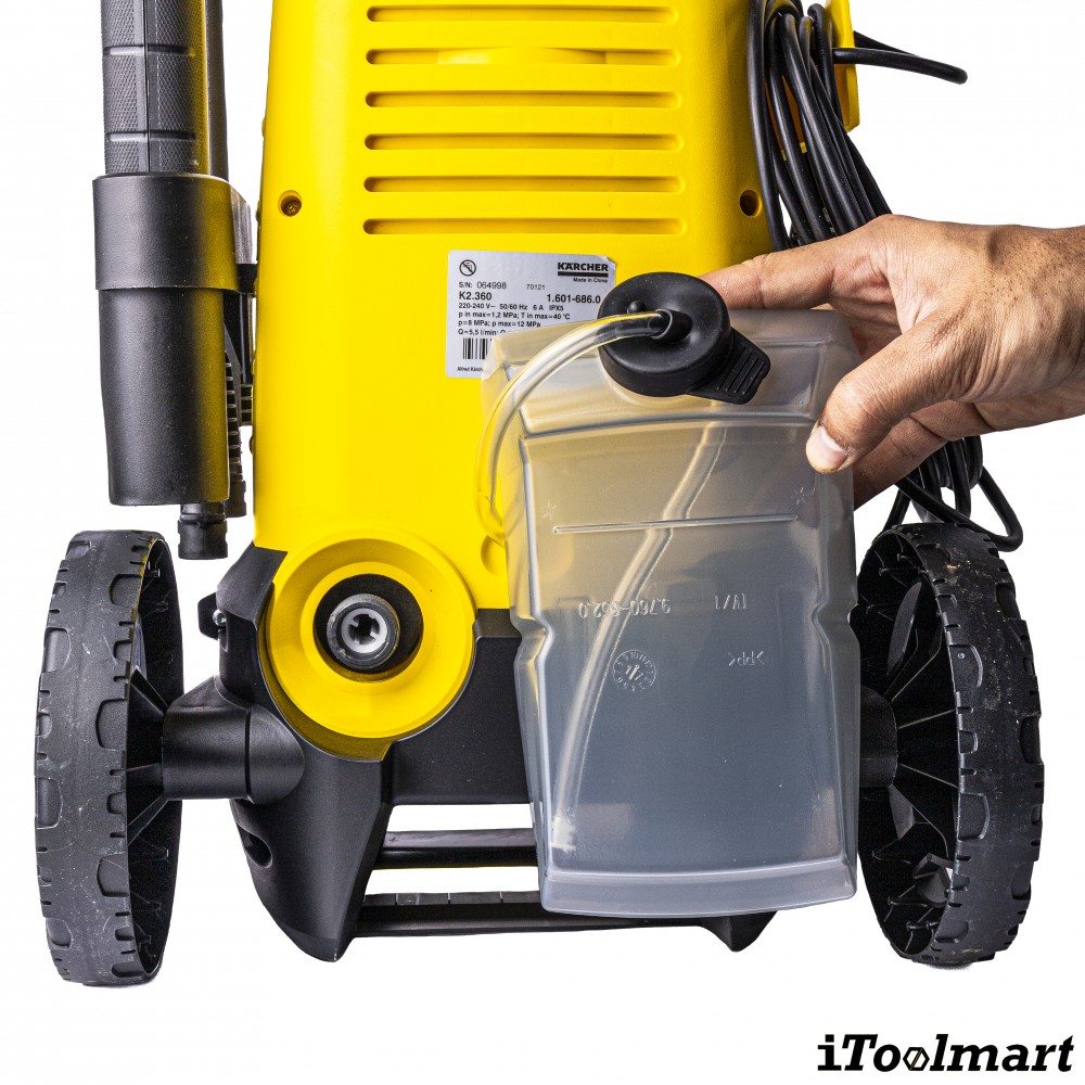 เครื่องฉีดน้ำแรงดันสูง Karcher K 2 360  KAP แรงดันสูงสุด 120 บาร์ 1 601 686 0