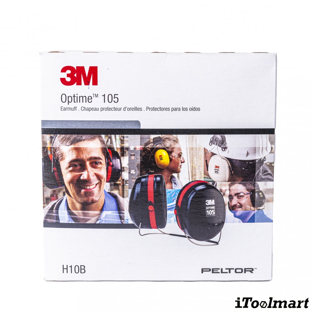 ที่ครอบหูลดเสียง 3M H10B PELTOR Optime 105 แบบคล้องคอ ค่าการลดเสียง 29 เดซิเบล