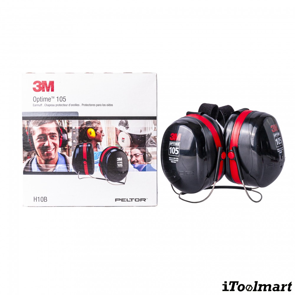 ที่ครอบหูลดเสียง 3M H10B PELTOR Optime 105 แบบคล้องคอ ค่าการลดเสียง 29 เดซิเบล