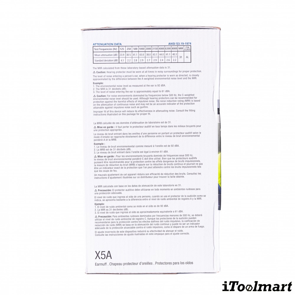 ที่ครอบหูลดเสียง 3M X5A PELTOR แบบคาดศีรษะ ค่าการลดเสียง 31 เดซิเบล