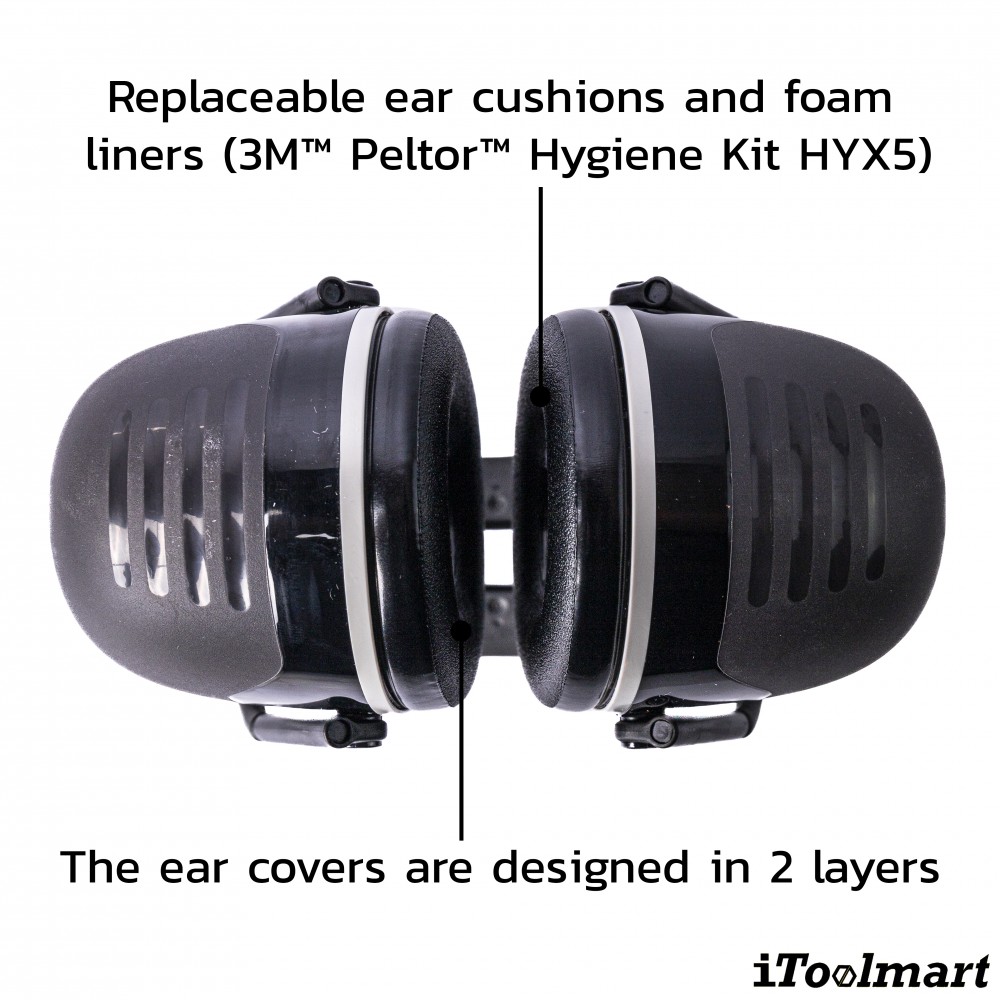 ที่ครอบหูลดเสียง 3M X5A PELTOR แบบคาดศีรษะ ค่าการลดเสียง 31 เดซิเบล