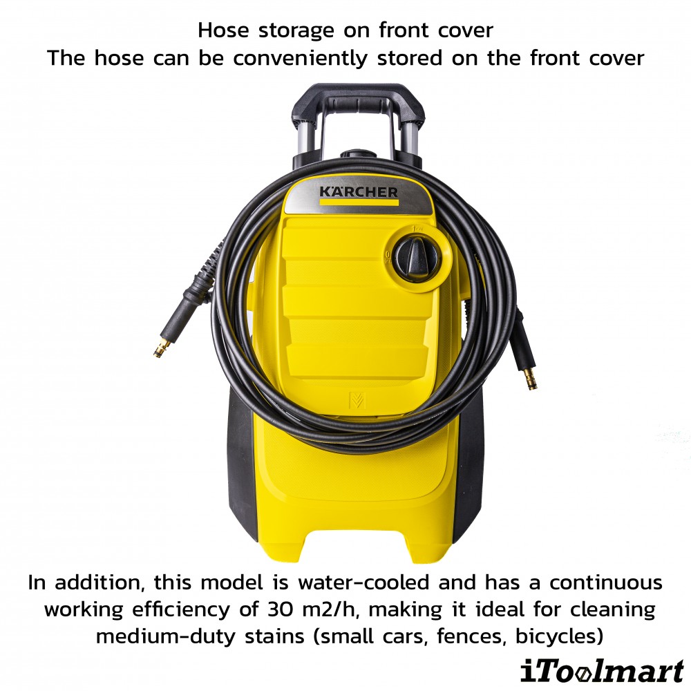 เครื่องฉีดน้ำแรงดันสูง Karcher K4 COMPACT 130 บาร์ 1 637 500 0 เครื่องฉีดน้ำแรงดันสูง Karcher K4 COMPACT 130 บาร์ 1 637 500 0
