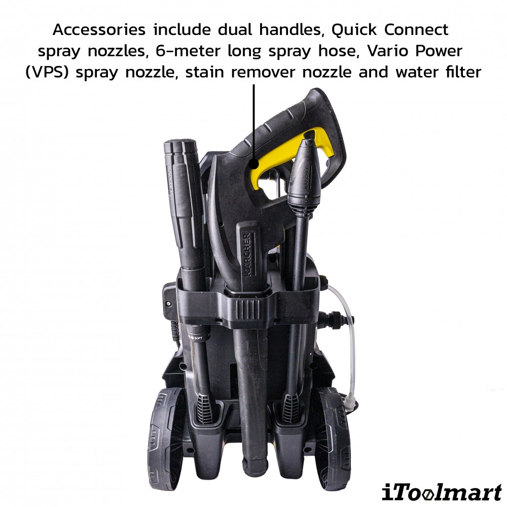 เครื่องฉีดน้ำแรงดันสูง Karcher K4 COMPACT 130 บาร์ 1 637 500 0 เครื่องฉีดน้ำแรงดันสูง Karcher K4 COMPACT 130 บาร์ 1 637 500 0
