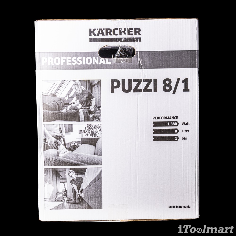 เครื่องซักพรม แบบดูดกลับ Karcher Puzzi 8 1 แรงดันไฟฟ้า 220   240 โวลต์ 1 100 240 0