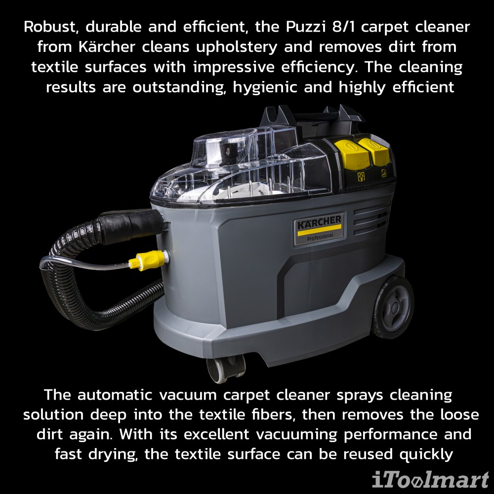 เครื่องซักพรม แบบดูดกลับ Karcher Puzzi 8 1 แรงดันไฟฟ้า 220   240 โวลต์ 1 100 240 0