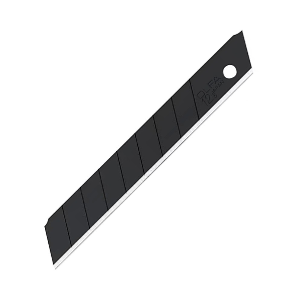 ใบมีดคัตเตอร์ OLFA MTBB-10B Medium-Sized Black Blades ขนาด 12.5 มม. (10 ชิ้น)