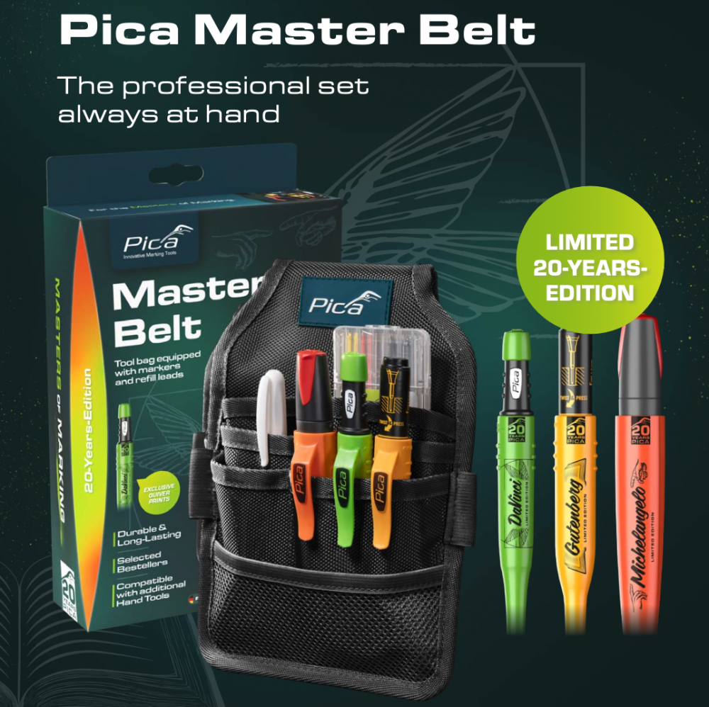 ชุดปากกามาร์คเกอร์ PICA 55060-J Master Belt 20-Years-Edition พร้อมกระเป๋าคาดเอว