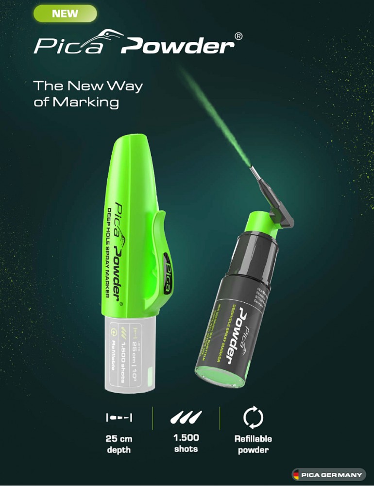 สเปรย์มาร์คจุด สำหรับรูลึก PICA 2020/SB Powder Deep Hole Spray Marker