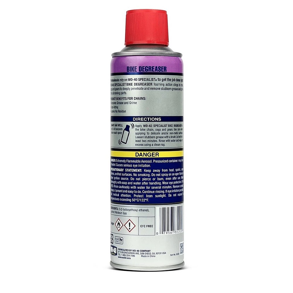 สเปรย์โฟมสูตรเข้มข้น WD-40 BIKE Cleaner & Degreaser ขนาด 300 มล.