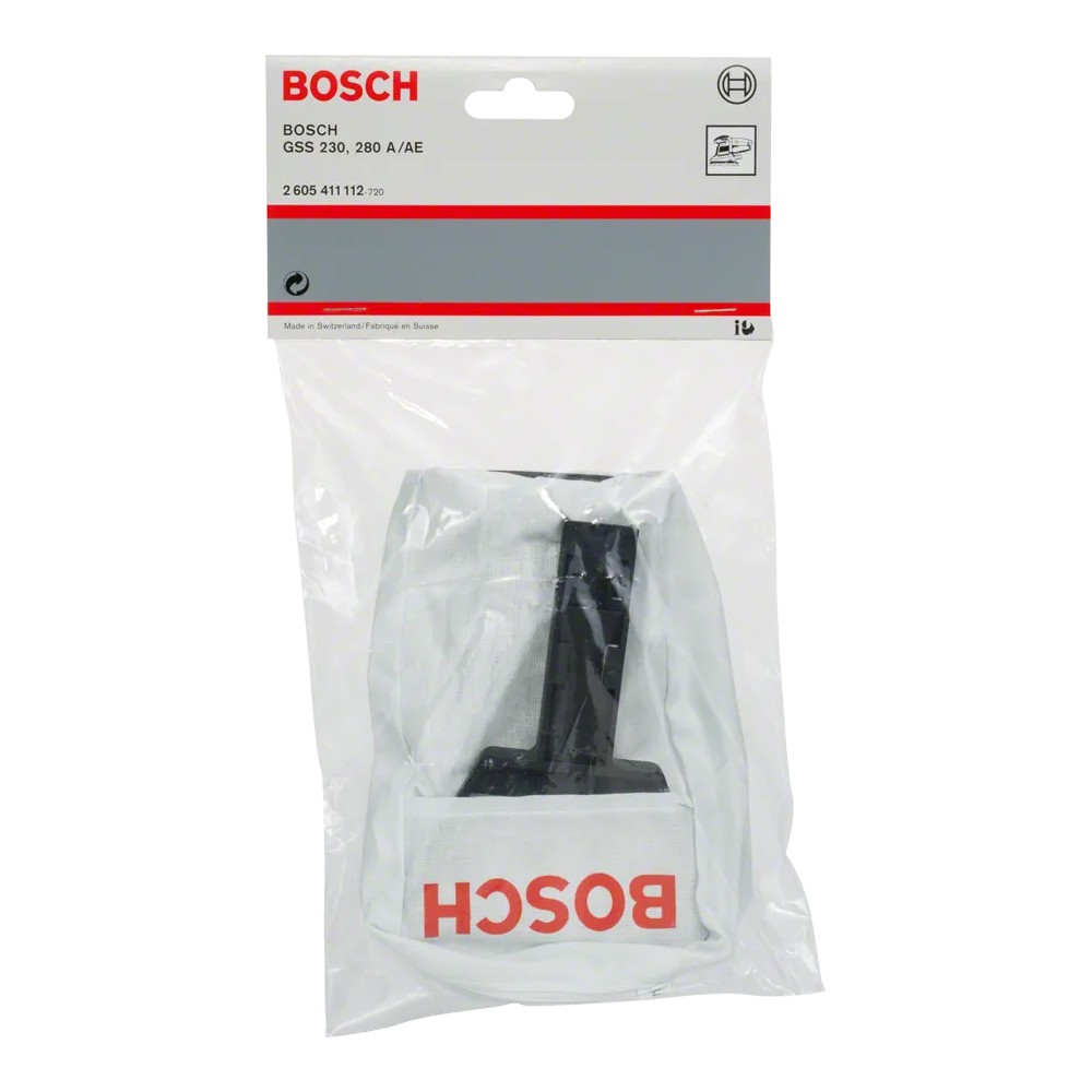 ถุงผ้าเก็บฝุ่น BOSCH 2 605 411 112 สำหรับเครื่องขัดกระดาษทราย GSS 230 A, GSS 230 AE, GSS 280 A, GSS 280 AE Professional