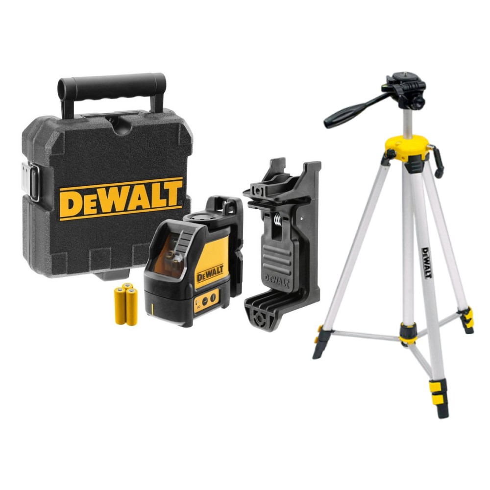 ชุดเลเซอร์วัดระดับ DeWALT DW088KTP เลเซอร์ 2 เส้น พร้อมขาตั้ง STANLEY 1-77-201