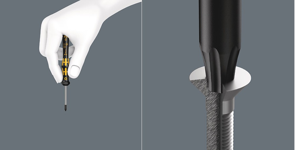 ไขควงปากแบน Wera 1567 Kraftform Micro screwdriver ESD 05030406001 ขนาด TX10 x 60 mm 