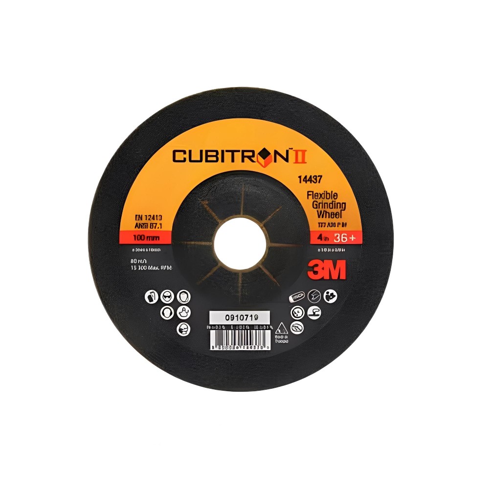 ใบเจียรทอง 3M PN14437 T27 คิวบิตรอน ทู เบอร์ 36  ขนาด 100 x 3 x 16 mm 