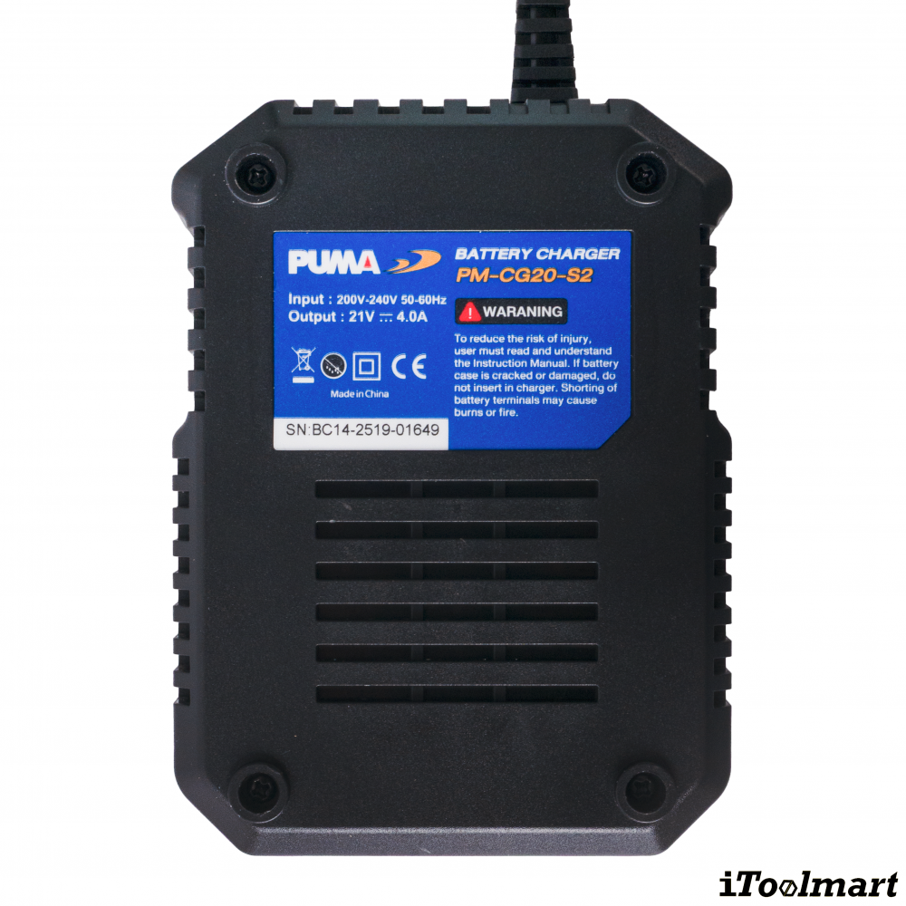 แท่นชาร์จแบตเตอรี่ PUMA PM CG20 S2 สำหรับชาร์จแบตเตอรี่ 20V 
