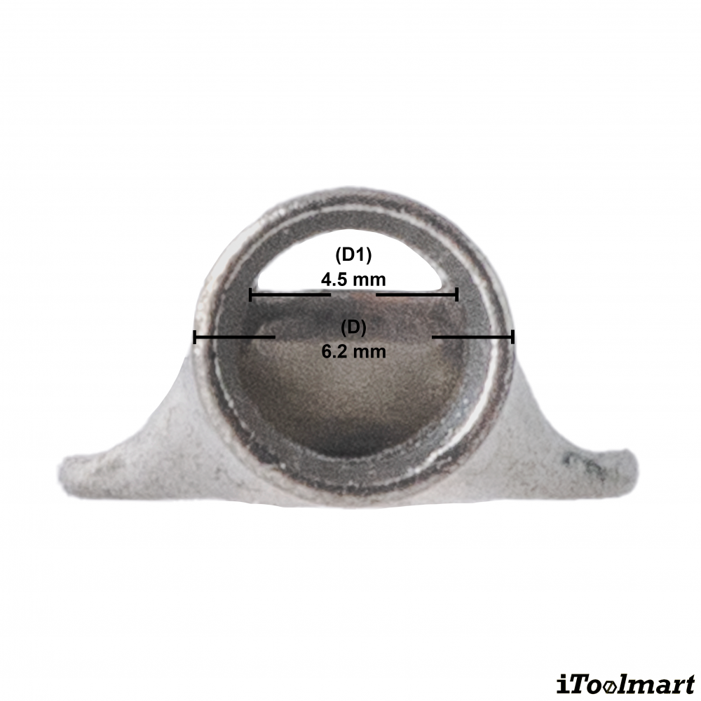 หางปลาหนา 2 ชั้น ทรงยุโรป KST TL10 6 M6 แบบยาวพิเศษ ขนาด 10 mm² 100 ตัว