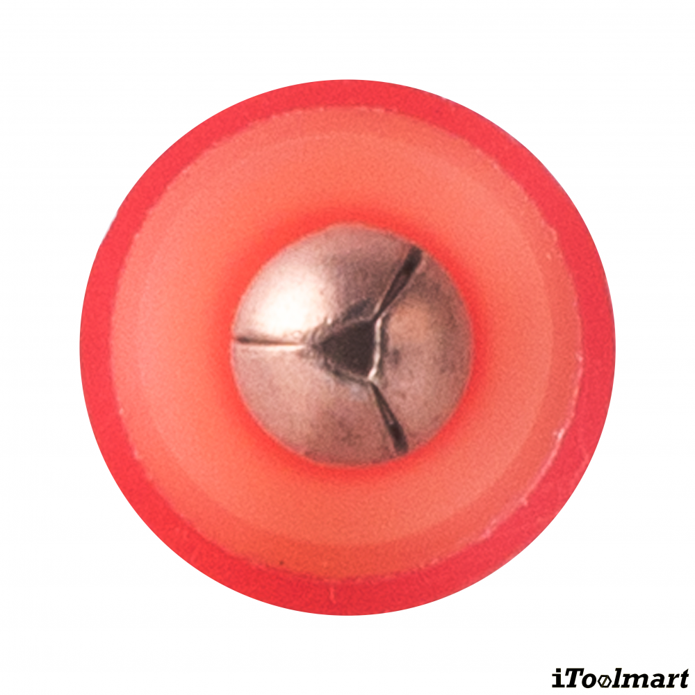 หางปลาเสียบตัวผู้ KST MPFNY1 156 แบบกลมชนิดใส สีแดง ขนาด 1 5 mm² 100 ตัว
