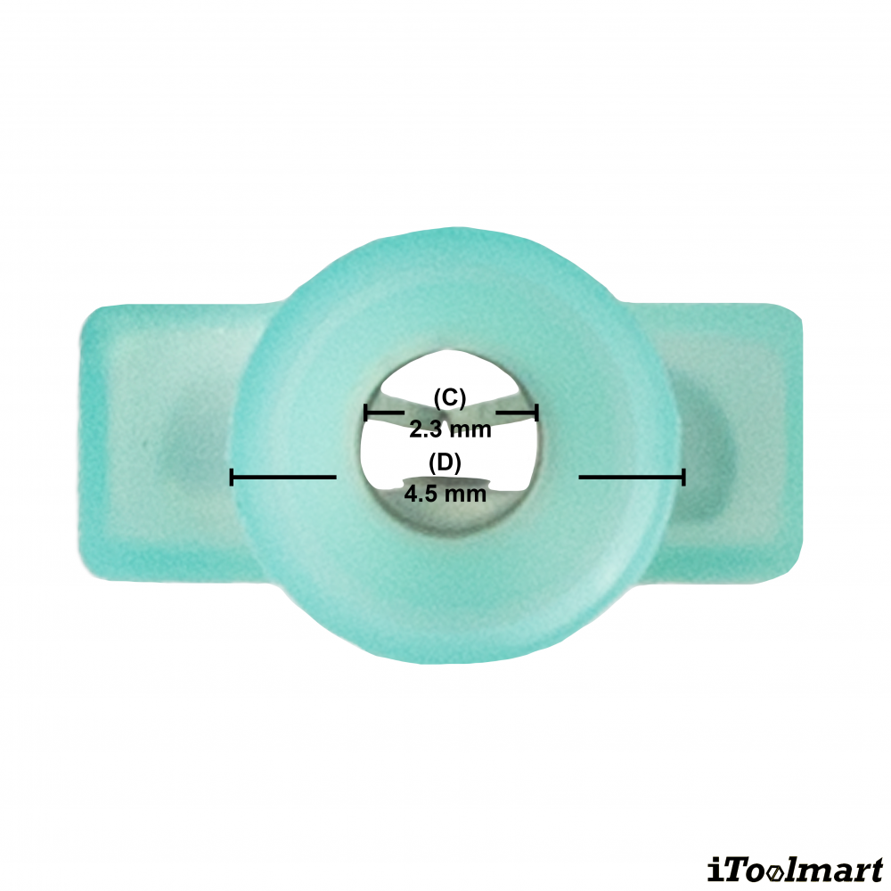 หางปลาเสียบแบนตัวเมียหัวเหลี่ยมหุ้มเต็ม KST FDFNY2 250 แบบใส สีน้ำเงิน ขนาด 2 5 mm² 100 ตัว