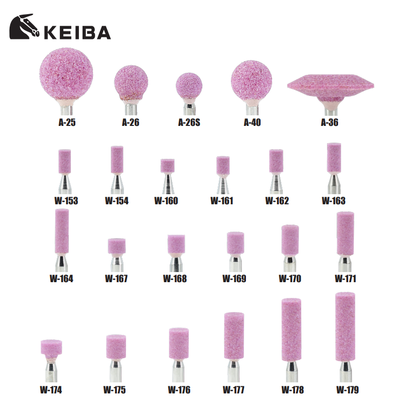 หินเจียรสีชมพู KEIBA A 3 W 241  ขนาด 3 16 2 x 1 8 3 นิ้ว