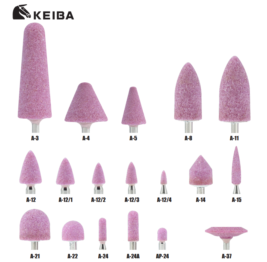 หินเจียรสีชมพู KEIBA A 3 W 241  ขนาด 3 16 2 x 1 8 3 นิ้ว